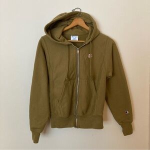 Champion thick oversized zip up hoodie XS